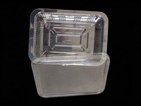 Ecologisch verantwoorde recyclebare PP/food-grade PET plastic snackbox, wegwerp clamshell voor fruit- en groentesnacks voor afhaal