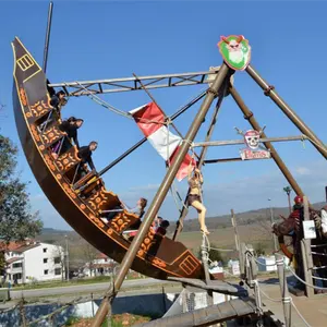 24 personnes bateau pirate équipement d'amusement fer tôle d'acier avec certification fabricants de bateaux pirates approvisionnement direct en gros