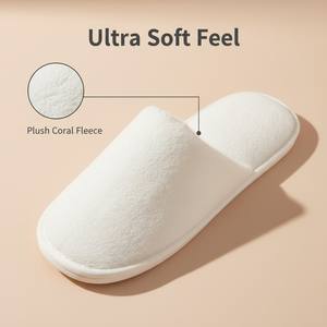 Оптовая продажа, Роскошные 100% хлопковые одноразовые противоскользящие питательные тапочки для отелей, портативные дорожные удобства, дешевые - Product Image 2