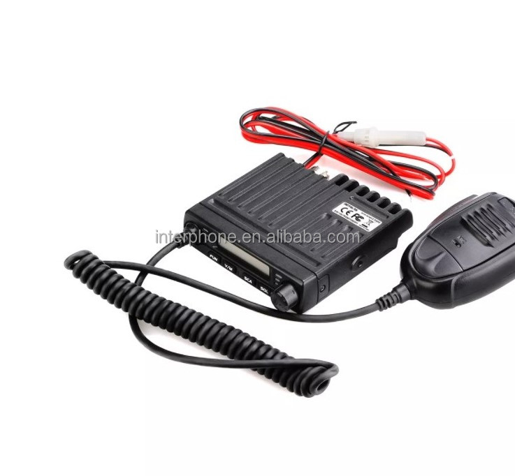 Cheap Mini Mobile Vehicle Mouted Radio Transceiver with Antenna Ham station UHF/VHF 15W For Taxi engineering/off-road SUV