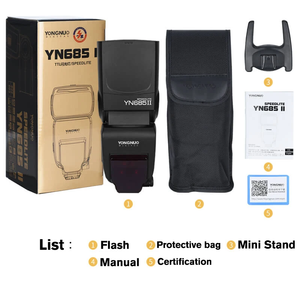 Yongnuo yn685 <span class=keywords><strong>II</strong></span> TTL máy ảnh Đèn <span class=keywords><strong>Flash</strong></span> Speedlite 2.4G hệ thống 1/8000S đồng bộ ánh sáng đèn <span class=keywords><strong>flash</strong></span> không dây cho máy ảnh <span class=keywords><strong>Canon</strong></span> <span class=keywords><strong>5D</strong></span> 60D 6D <span class=keywords><strong>Mark</strong></span> <span class=keywords><strong>II</strong></span> 7D - Product Image 6
