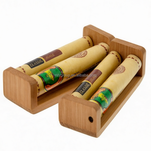 Boîte à rouleaux manuelle en bois pour cigarettes, pré-imprimée sur mesure, pour papier à rouler en bambou 70/78/110, pour tabac et cigarettes, avec fonction de remplissage automatique - Product Image 3