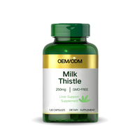 Kapsul Milk Thistle OEM/ODM |   Kapsul Milk Thistle Alami 250mg Potensi Tinggi Ekstrak Silymarin Suplemen Kesehatan Harian