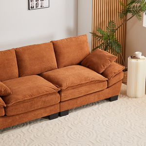 Khách sạn hiện đại phòng thu căn hộ vải to sợi chuyển đổi <span class=keywords><strong>sofa</strong></span> loveseat ngủ đặt chần đảo ngược đệm mở rộng tính năng - Product Image 5
