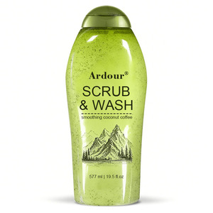 Private Label Brightening Skin Whitening Exfoliating Scrub <b>Shower</b> Gel Papaya Kojic Acid Vitamin C Turmeric Body Wash - Product Image 6