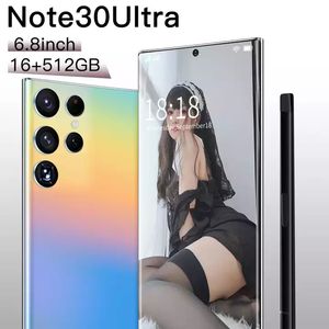 Smartphone Note30+ <span class=keywords><strong>2021</strong></span>, 12 Go de RAM, 512 Go de stockage, écran AMOLED de 6,9 pouces, Android 10.0, déverrouillage par empreinte digitale, téléphone mobile rouge Mi. - Product Image 6