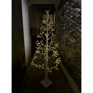 Bellissimo Design natale 150 Cm illuminato albero di betulla all'aperto alberi artificiali con luci