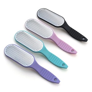 Logo kustom perawatan kaki profesional kikir baja tahan karat pisau kasar File rasp pedikur kulit mati basah - Product Image 6