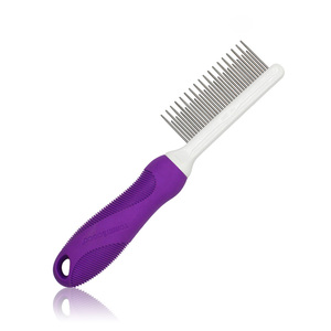 Kudi Branded Plastic Handvat Lange Korte Tanden Huisdier Schoonmaken Kam Voor Honden En Katten - Product Image 1