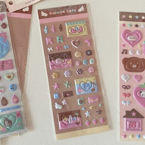 Autocollants mignons coréens Wowei 3D en forme d'animaux, en papier souple brillant, accents décoratifs étoiles, imprimés style Kawaii Gummy, autocollants plats pour <span class=keywords><strong>tablette</strong></span> CCD - Product Image 6