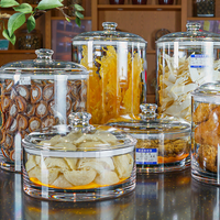 Bocaux de cuisine, récipients de stockage d'aliments et de biscuits pour garde-manger, boîtes d'apothicaire de salle de bain, passe au lave-vaisselle