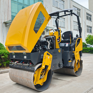 Compacteur vibrant à deux roues haute efficacité, <span class=keywords><strong>mini</strong></span>-rouleau compresseur tandem autoporté 2 tonnes, 3 tonnes, 4 tonnes - Product Image 6