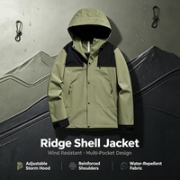 Veste de randonnée imperméable et coupe-vent sur mesure, grande taille, marque privée, style Gorpcore unisexe, OEM unique pour les équipes et les groupes
