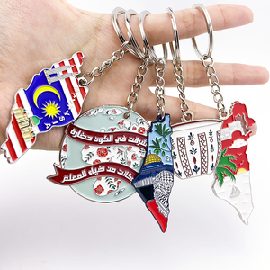 Vente en gros Porte-clés personnalisé en métal souple Porte-clés en alliage de zinc Porte-clés personnalisé souvenir avec logo personnalisé - Product Image 2