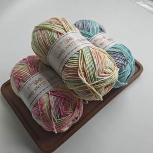 Single Roll <strong>Variegated</strong> Milk Cotton <strong>Yarn</strong> for Knitting &amp; Croche <strong>Yarn</strong> Hand Knitting Crochet <strong>Yarn</strong> Wholesale Customization Supported - Product Image 2