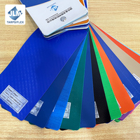 Bâche en PVC robuste, imperméable et résistante aux UV, en rouleau de tissu enduit de PVC pour couverture de camion, bâche bleue, matériau pour auvent industriel