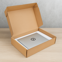 Boîte d'expédition en carton ondulé écologique avec logo personnalisé, boîte d'emballage pour ordinateur portable, boîte d'emballage pour commande