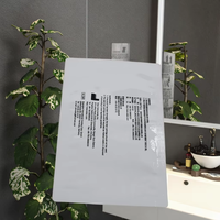 Conception et impression personnalisées de sacs pour masques faciaux, film composite à trois soudures latérales, sacs d'emballage aluminisés haut de gamme