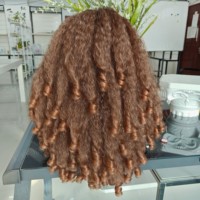 Perruques Afro Kinky Ombre KEMY HAIR, de haute qualité, bon marché, cheveux 4C, boucles rebondissantes, synthétiques, fabriquées à la machine, perruques à bandeau pour femmes noires