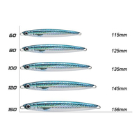 40g-200g Umpan Logam 3D Printing untuk Jigging Slow Pitch, Umpan Pancing Air Asin untuk Ikan Kerapu, Tuna, dan Mackerel