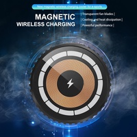 Accessoires de jeu Ventilateur de refroidissement à semi-conducteur Couleur RVB Éclairage LED Chargeur magnétique sans fil Radiateur de téléphone Gadgets de jeu