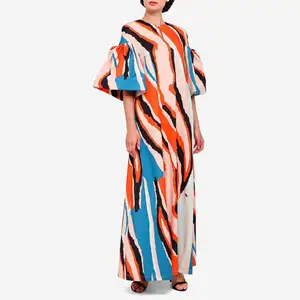 ファッションBaju Kurung KebayaシルクマレーシアウェディングドレスBuglイスラムプリーツジルバブドバイ