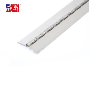 SS 304 Mirror Polished Piano Continuous Invisible Hinges Stainless Steel Concealed <b>for</b> <b>Light</b>-Duty Kitchen & School Doors - Product Image 3