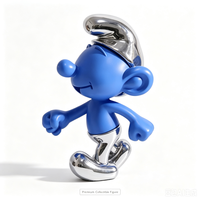 Figurine des Smurfs en résine naturelle pour décoration de chambre d'Halloween, vitrine tendance pour enfants
