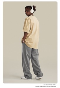 <span class=keywords><strong>Pantaloni</strong></span> larghi da uomo di alta qualità su misura <span class=keywords><strong>pantaloni</strong></span> Casual alla moda <span class=keywords><strong>pantaloni</strong></span> da jogging larghi <span class=keywords><strong>con</strong></span> tasche per Streetwear - Product Image 4