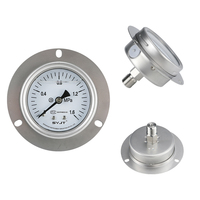 SY YN 63mm Anti Vibration Stainless Steel Thread Connection Hydraulic Pressure Gauge 1.6% Accuracy -0.1~60MPa Range for HVAC