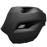 Nouvelle cornière de pare-chocs avant gauche Poliplast noire sans trous pour feux antibrouillard pour FIAT Ducato 2014
