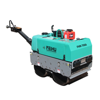 FEIHU Nouvelle Condition Mini Double Tambour Road Roller Compactor Vibratory avec Kama Engine Pump Motor Core Components