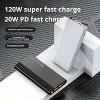 Batterie Li-Polymère 22,5W à Charge Rapide 30000mAh avec Chargeur Solaire 10W, Portable, Vente Directe Usine