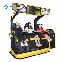 Cine de Realidad Virtual 9D Interior, Simulador de Vuelo y Montaña Rusa con Movimiento para Uso Educativo en Aeropuertos y Jardines