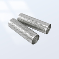Filtre en maille métallique en acier inoxydable personnalisé, simple ou multi-couches, tube filtrant perforé, cartouche filtrante en maille