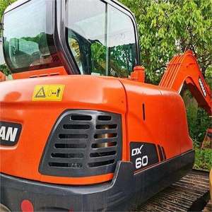Mini-excavatrice sur chenilles hydraulique Doosan Dx60 d'occasion à bas prix, 6 tonnes, avec moteur, boîte de vitesses, pompe et PLC - Corée - Product Image 3