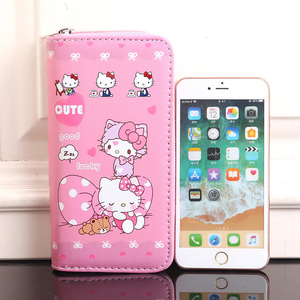 Новые кошельки-кардхолдеры с японским мультяшным котом, милые кошечки, аниме, для девочек и детей, вместительные, на молнии, из ПУ, для монет - Product Image 2