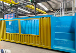 Container-Stil Quadratischer Mobiler Swimmingpool Vorgefertigt für Hotelnutzung Modernes Design Groß 1 Jahr Garantie - Product Image 2
