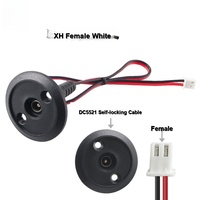 Connecteur femelle DC5521 avec faisceau de câbles PH2.0 XH2.0 SM, câble en aluminium 0,5 mm² avec interrupteur pour table de chevet