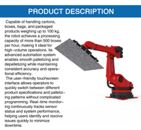 Brazo Robótico Industrial de Seis Ejes Utools, Brazo Robótico Automatizado para Manipulación de Materiales, Solución de Automatización de Fábrica de Carga Pesada