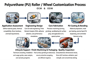 Roller Sabuk Konveyor Logam Berlapis Silikon Kustom, Dapat Disesuaikan, Tahan Lama, Peralatan Penanganan Material Baru untuk Makanan dan Minuman - Product Image 6