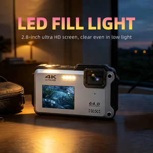 Cámara Sumergible Adventure FS02 4K 64MP, Pantalla Dual, <span class=keywords><strong>Video</strong></span> en Cámara Lenta, WiFi para Vlogging en Exteriores y Subacuático - Product Image 2