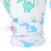 Sarung Tangan Ski Anak Musim Dingin Bermotif Dinosaurus, Termal Fleece Anti Selip untuk Bermain Salju di Luar Ruangan
