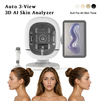 Portable 3d Professional Skin Analysis Machine AI Multi Spectrum Smart AI Facial Face Scanner Skin Analyzer With 3 Cameras