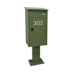 JDY New Weatherproof Post Mailbox Parcel Box For House
