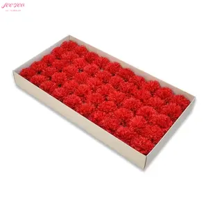 2024 New Product Ideas Mother's Day Luxury Carnations Gift Box 50 Artificial Flower Heads Wedding Birthday Party DIY Favors.