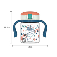 Bouteille d'eau potable colorée pour enfants sans BPA bouteille de paille d'eau pour enfants vente en gros