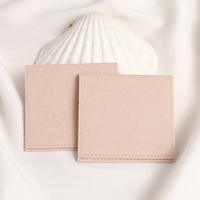 Petit sac à bijoux en microfibre personnalisé avec logo, pochette à bijoux en velours avec rabat, pour boucles d'oreilles, colliers, bracelets et bagues