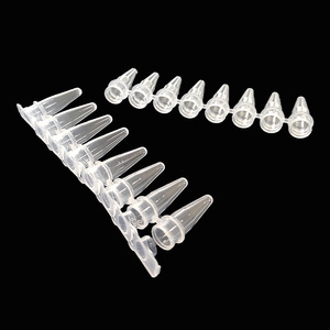 Tubos de PCR Yongyue Medical de 0.2 ml, Ocho Filas, Transparentes, con Tapa, Estériles, para Uso en Laboratorio - Product Image 1