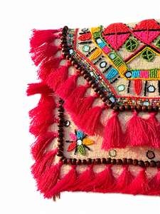 Wholesale Handmade <b>Tassel</b> Beaded Shoulder Bag Women Boho Designer Fashion Handbag OEM ODM Manufacturer - Product Image 4